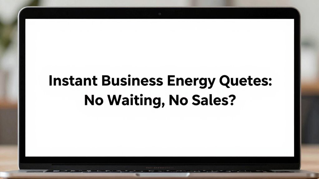 Instant Business Energy Quotes: No Waiting, No Sales